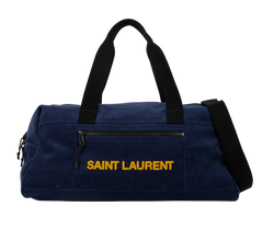 Corduroy Duffle Bag, Fabric, Blue, 0821, S/DB, 3*